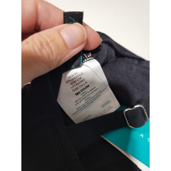 NWT Black Aqua Green Women's Swimsuit One piece Adjustable Strap Size M - Picture 12 of 12